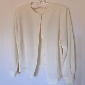 Chaus Semi sheer button up